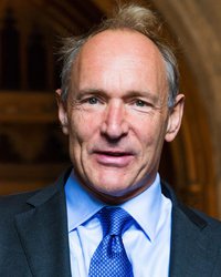 Darstellung von Tim Berners-Lee (2014), übernommen von Wikimedia Commons.