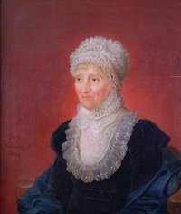 Darstellung von Caroline Herschel, übernommen von Wikimedia Commons.